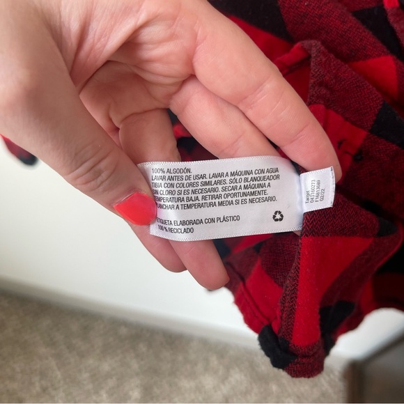 Goodfellow Flannel Buffalo Check Button Down XL - Picture 5 of 7